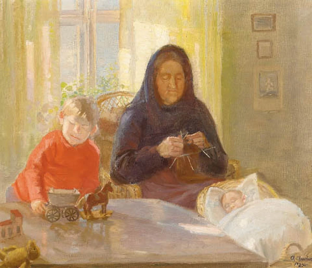 Nonna con i bambini - 1925